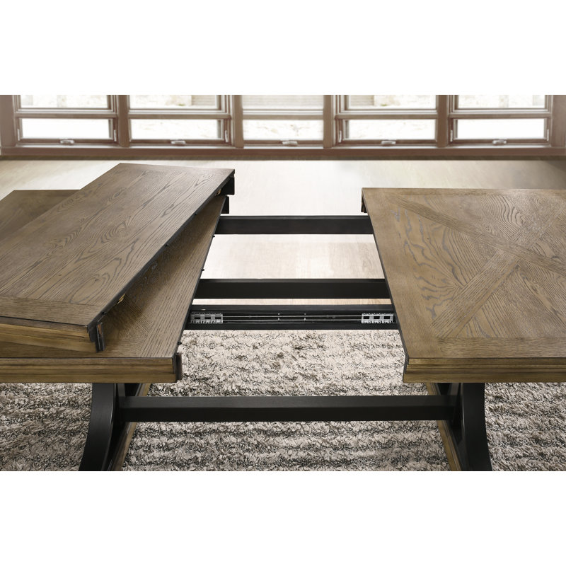 One Allium Way Alena Nailhead Extendable Dining Table & Reviews ...